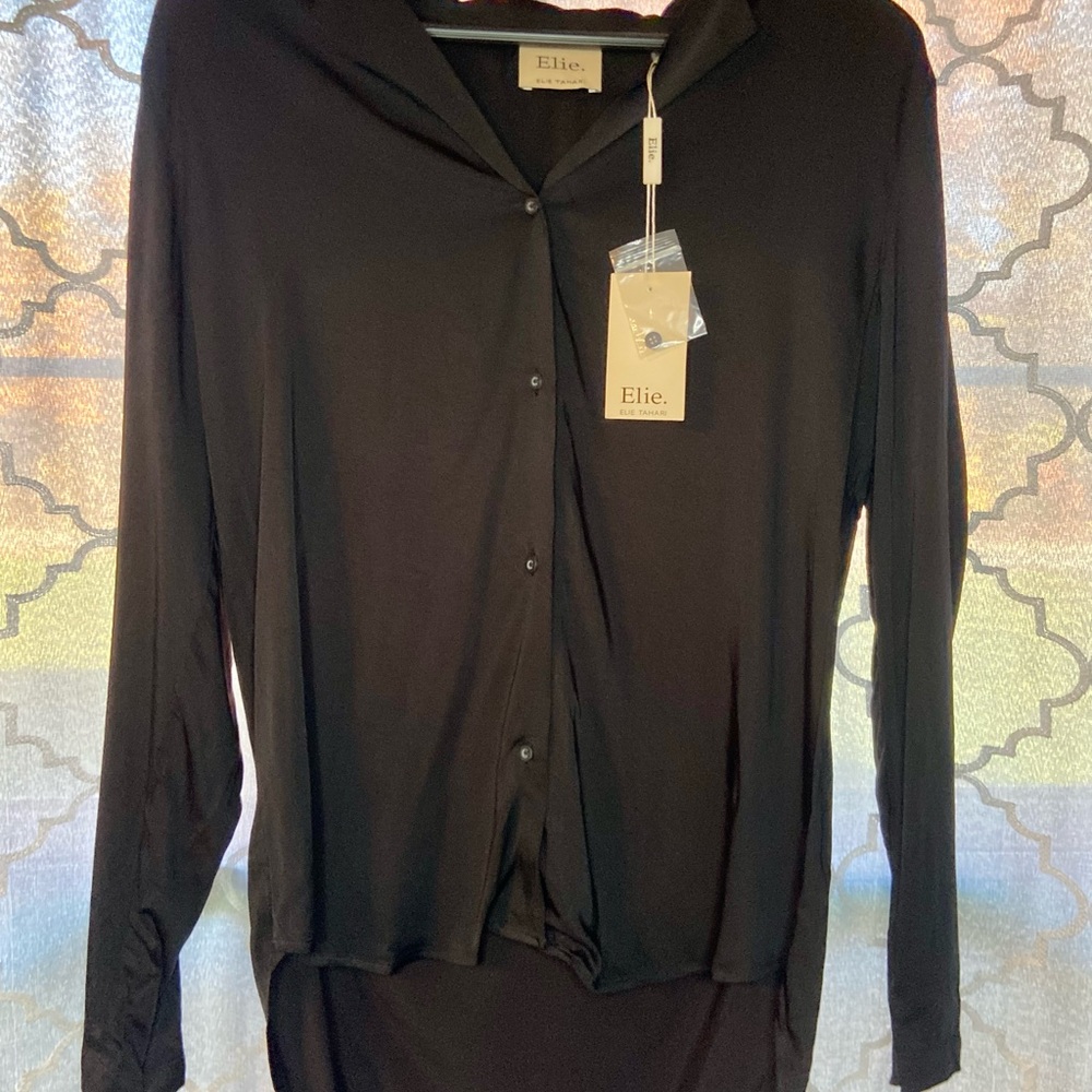 Elie Tahari Classic Black Shirt
